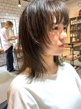 ミディアム カラー メンズヘア/レイヤー /ボブ山内春輝のヘアスタイル