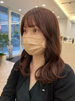 セミロング カラー 💙31日限定 💙金井悠華💙のヘアスタイル