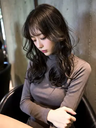 セミロング カラー 艶カラー YOSHIMURAのヘアスタイル