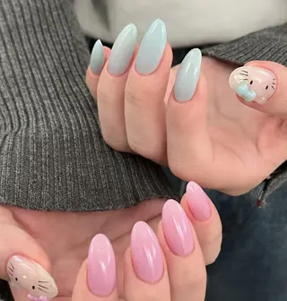 ネイル By moonネイル 🌷ワンホン/韓国風のネイルデザイン