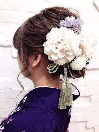 セミロング まつパ・ヘアセット ♡Chinami♡のマツエク・マツパデザイン