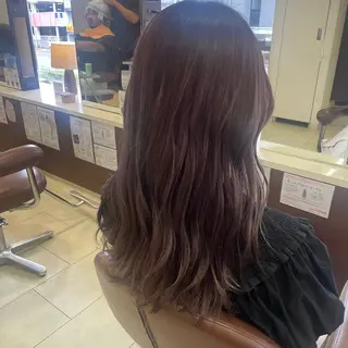 セミロング カラー 🍒暖色カラー🍒 ✨髪質改善✨西村亜弥のヘアスタイル