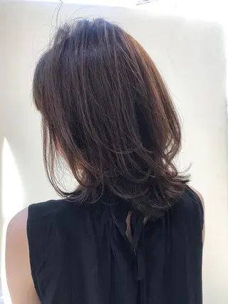ミディアム 韓国風/オシャレ /縮毛矯正/滝口琴未のヘアスタイル