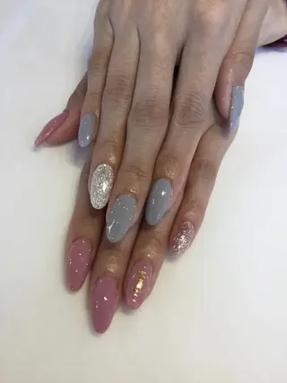 ネイル 💎🐰 saki. m 🐰💎のネイルデザイン