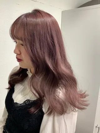 ロング カラー ヘアアレンジ SALOWIN原宿ash店所属・憧れの艶ハイトーンへ 🌙サイダサキのヘアスタイル