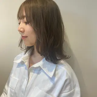 ミディアム カラー 当日予約大歓迎💗 依田瑞希のヘアスタイル