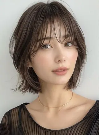 ショート RETOUCH by fifth銀座所属・似合わせ大人ショート fifth岡村優作のヘアスタイル