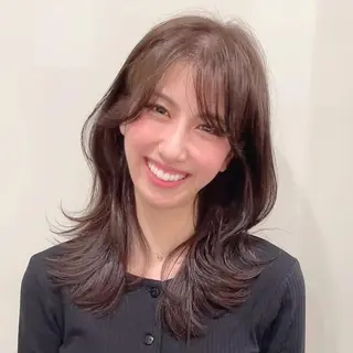 ミディアム 🌹ハッシュカット、 レイヤー韓国ヘア🌹のヘアスタイル