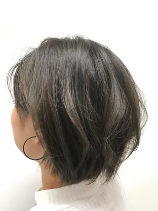 ミディアム カラー 🔸縮毛矯正🔸 カソリ　ナユタのヘアスタイル