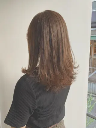 セミロング カラー ヘアアレンジ ✨ハイクオリティ✨ 山本香也のヘアスタイル