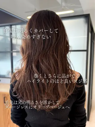 ロング カラー DX SHARE SALON所属・matka白髪ぼかし 大人ヘア/KEIKOのヘアスタイル