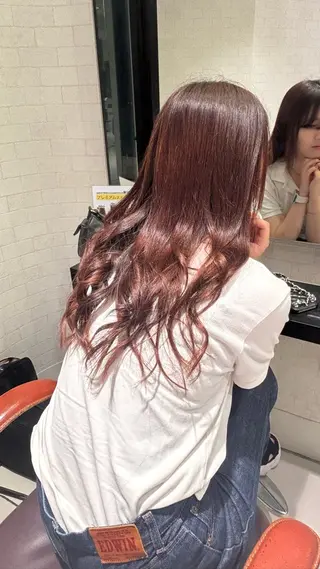 セミロング ヘアアレンジ EARTH/M 北習志野店所属・H. shinkaiのヘアスタイル