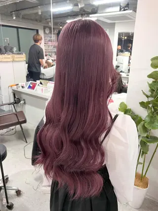 セミロング カラー sio.nail&eyebrow salon shimokitazawa2号店所属・nailist mana𖤐´-のネイルデザイン