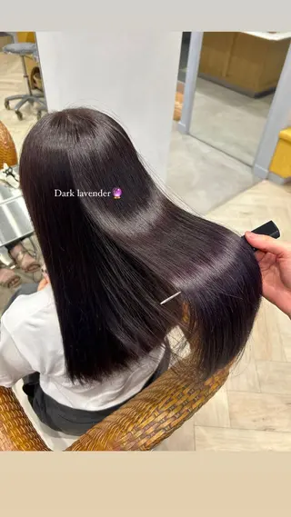 ロング カラー 柴田 千春のヘアスタイル