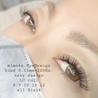 マツエク・マツパ mimośa. EyeDesignのマツエク・マツパデザイン