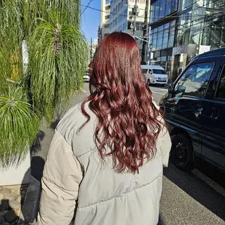 ロング カラー あべかりん/原宿 /マツパ/ハイトーンのヘアスタイル