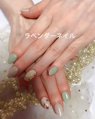 ネイル ラベンダー💖日暮里 ルル💖ネイルのネイルデザイン