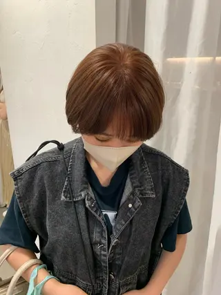 ショート カラー REINA☁️透明感 カラー/ぷつっと♡のヘアスタイル