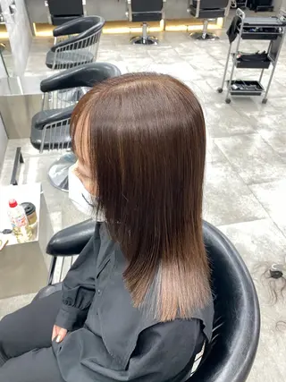 ミディアム カラー riho 🥣🤍のヘアスタイル