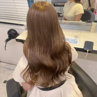 ロング カラー ヘアアレンジ 韓国レイヤー＆ピンク 艶髪🩶maikoのヘアスタイル