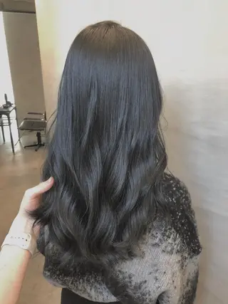 ロング カラー マンツーマン／韓国 ヘア‎Amiのヘアスタイル