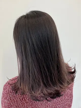 ミディアム カラー 縮毛矯正+モテカラー 🎀✨MIHOのヘアスタイル