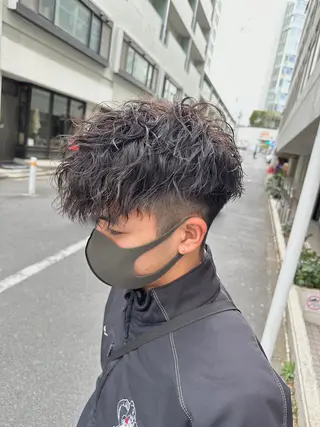 ショート パーマ メンズ 【メンズサロン】 BLUCK 横浜のヘアスタイル