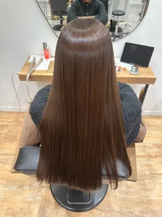 ロング カラー 透明感イルミナカラー ／寒色/MOMOKAのヘアスタイル