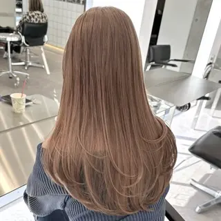 ロング カラー ミルクティーベージュ 🐱【Ryo】のヘアスタイル