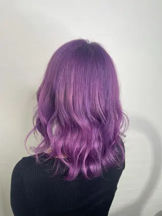 セミロング カラー 🎀艶ブリーチカラー 🎀Fan.🎀秋山のヘアスタイル