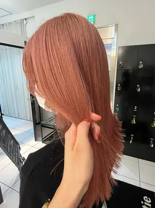 セミロング カラー ヘアアレンジ channel所属・Natsumi ❤︎のヘアスタイル