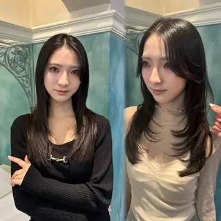 ロング 髪質改善/顔周り/ レイヤー/銀座/サラのヘアスタイル