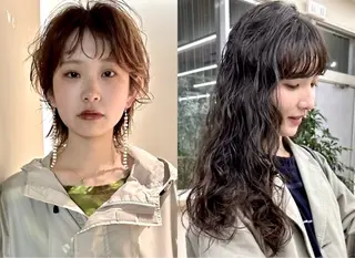 ミディアム パーマ 矢場町/栄/上前津/ 佐藤祐希のヘアスタイル