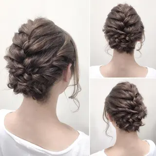 ミディアム ヘアアレンジ 沢田 瞳のヘアスタイル