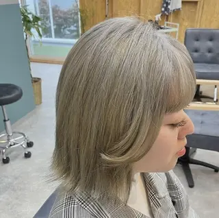 ショート まろみ暖色×ボブ ×chia🕯のヘアスタイル