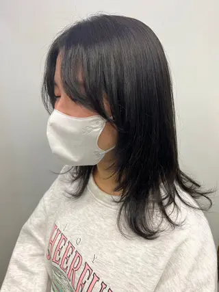 ミディアム 🌸MaNO aya🌸のヘアスタイル