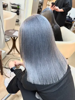 ミディアム カラー 𝐑𝐲𝐮𝐤𝐢 【店長】ALEAPのヘアスタイル