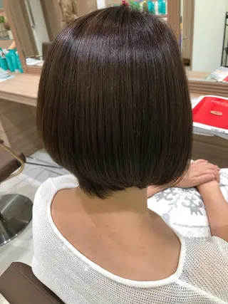 ミディアム 大人女性のショート ・ボブ✂︎沼尻典祥のヘアスタイル