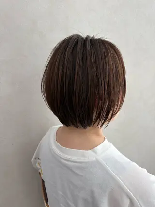 ショート カラー qumu 横浜所属・🌿ショート/ボブ/ 透明感カラー🌿神永のヘアスタイル