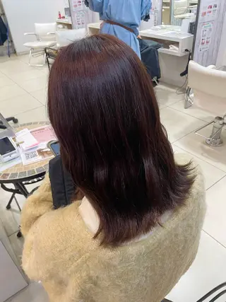 セミロング カラー 🌸暖色髪質改善 MEI🌸のヘアスタイル