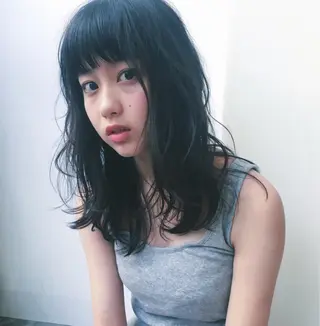 ロング パーマ 吉川　ミチオ 【SHIKIO】のヘアスタイル