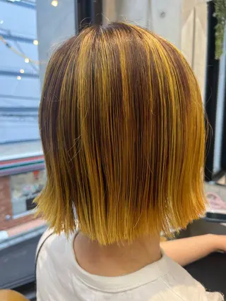 ショート カコ/レイヤーカット ヘアアレンジのヘアスタイル