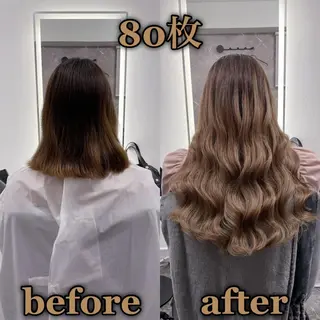 ロング KOSEI シールエクステのヘアスタイル