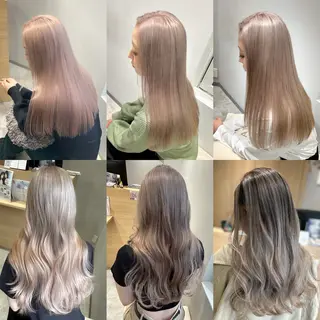 セミロング カラー salowin梅田茶屋町suite所属・ハイトーンヘア/ 島崎　タクミのヘアスタイル