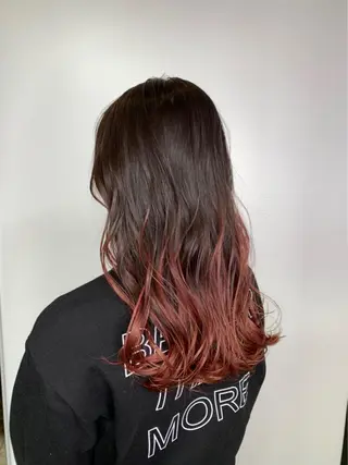 セミロング カラー 💘透明感カラー💘 沖本 将宏のヘアスタイル