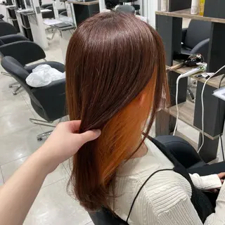ロング カラー ピンクカラー🎀 米津 美佑のヘアスタイル