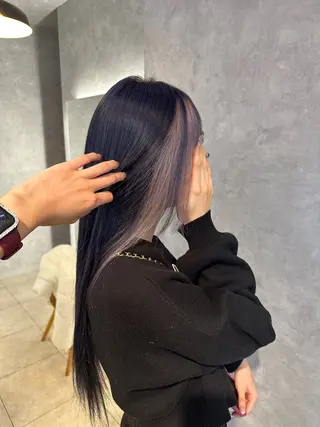 ロング カラー 渡邊 理央のヘアスタイル