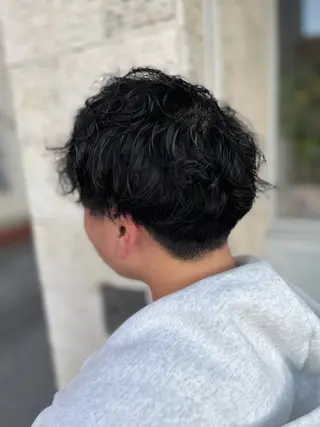 パーマ メンズ Mariana雛/ 西大分/ハイライトのヘアスタイル