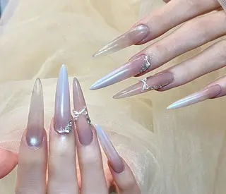 ネイル By moonネイル 🌷ワンホン/韓国風のネイルデザイン