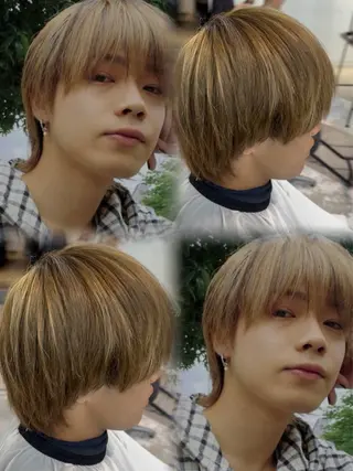 カラー メンズ メンズパーマ/ メッシュ📍ユリのヘアスタイル